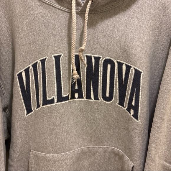 Men’s vintage Champion Gray Villanova university Pullover Hoodie size XL - Picture 3 of 8